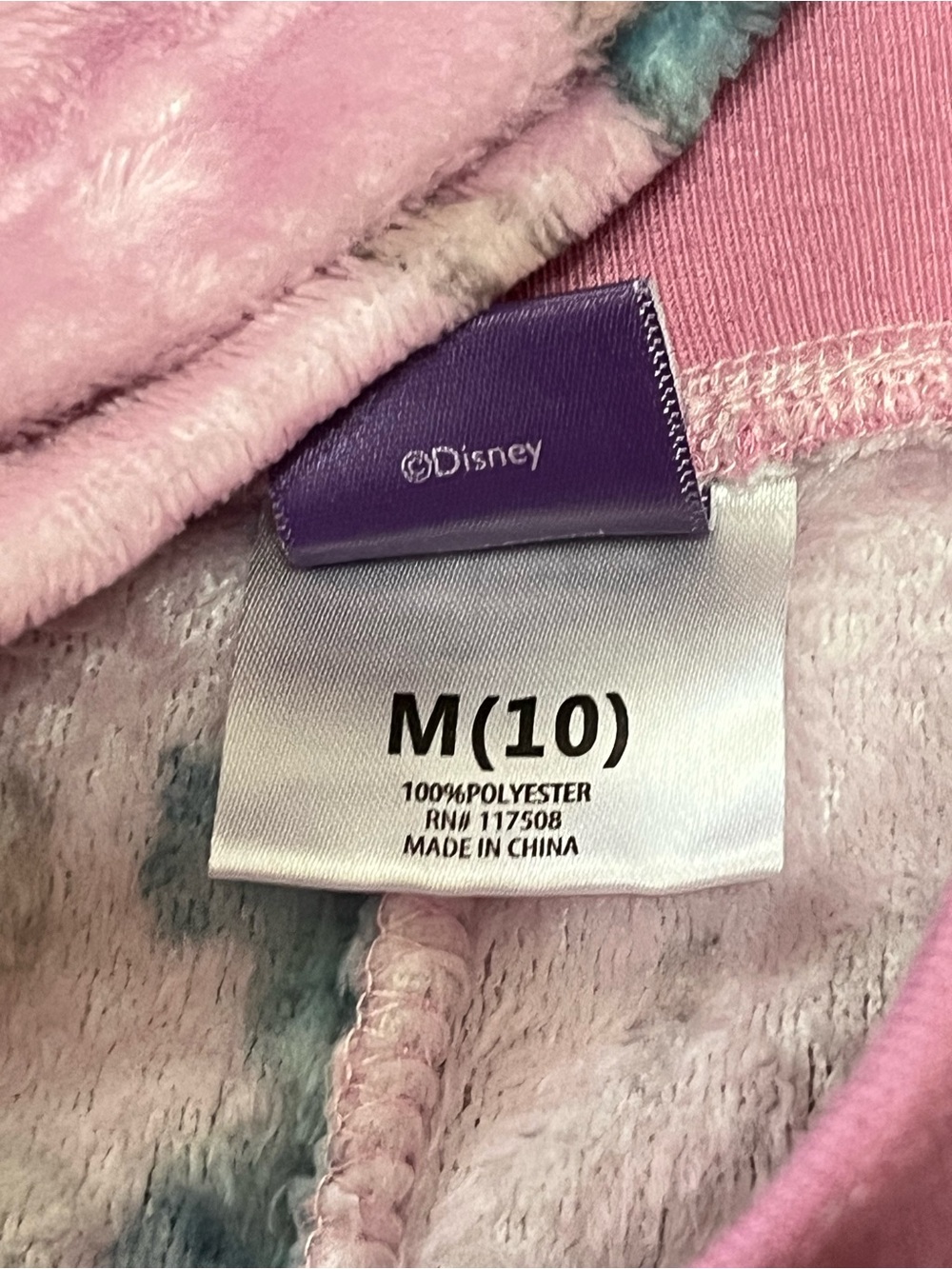 Girls Disney Stitch & Angel Plush Fleece Pajama Pants Pink Size Medium 10 Lounge - Picture 6 of 6